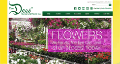 Desktop Screenshot of deesnursery.com