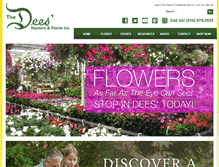 Tablet Screenshot of deesnursery.com
